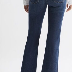 Good American Dark Blue Flare Jeans